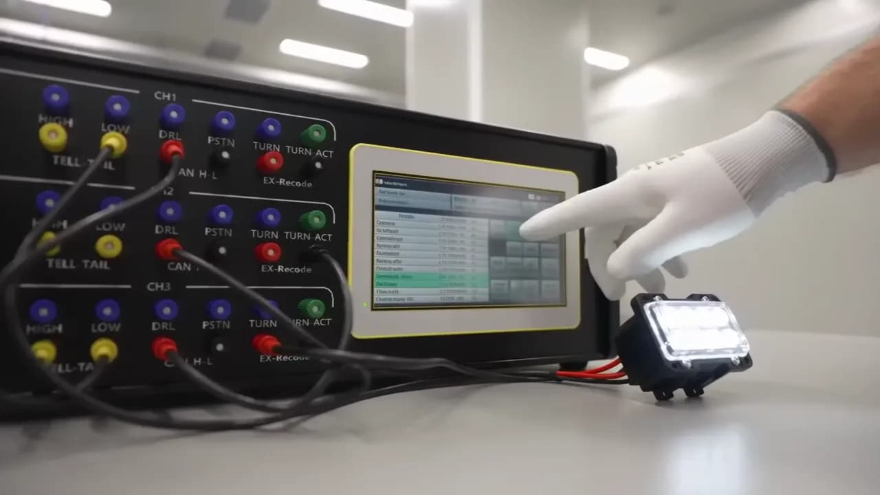 터치 UI 제어 · LED 모듈 점등